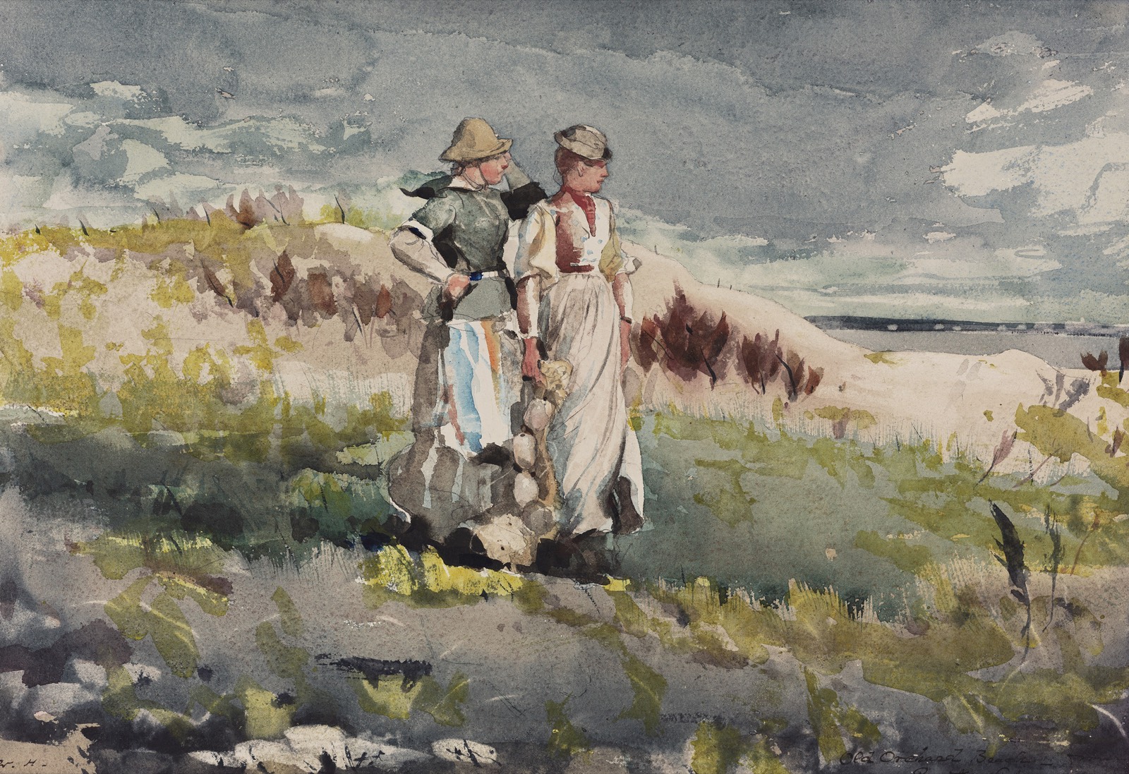 Coastal landscape painting