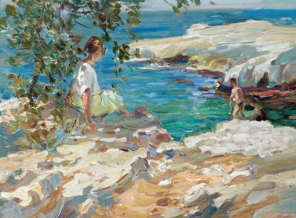 Classic painting used as the article cover